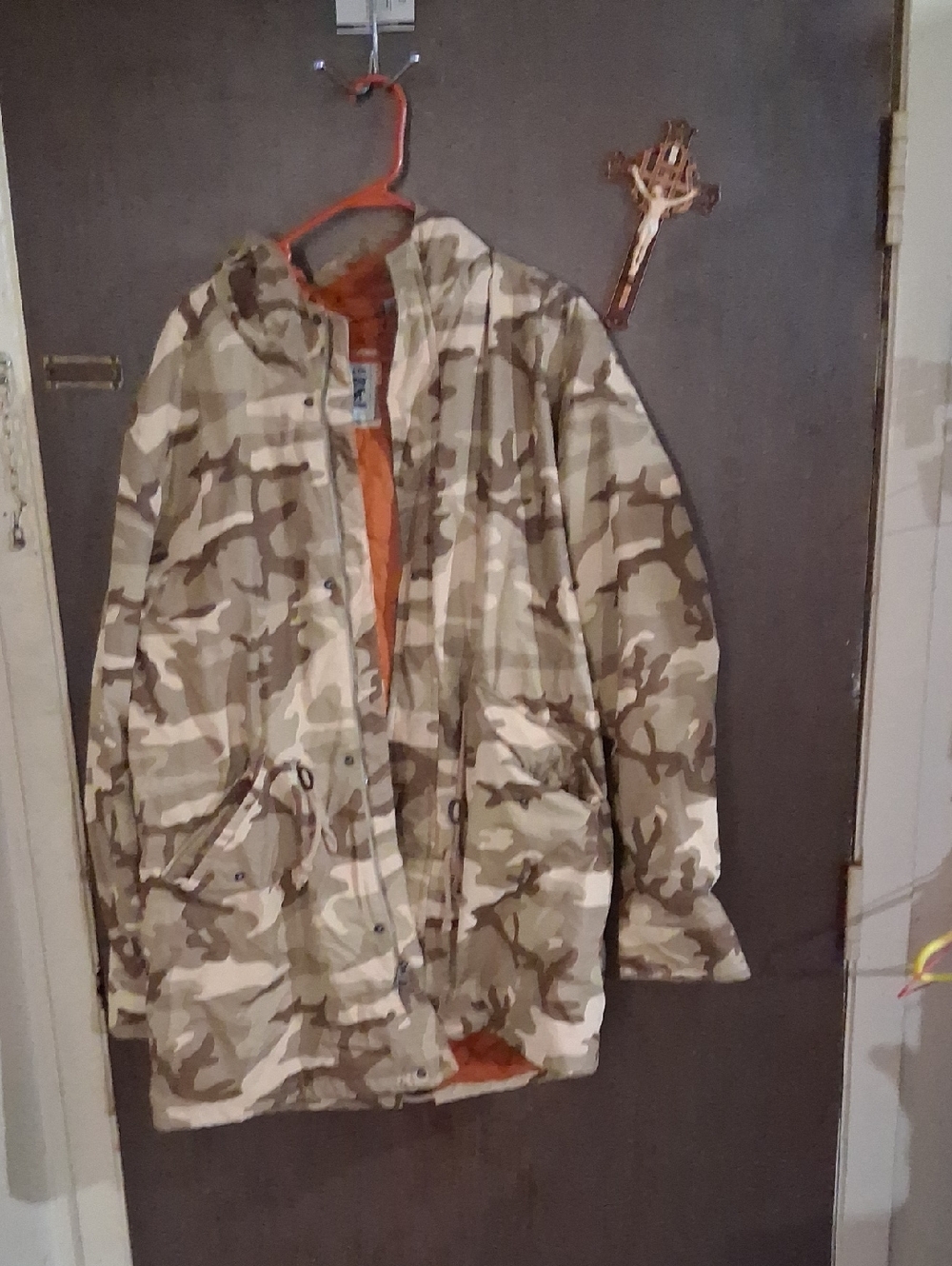Levi's Desert Camo Field Jacket with Orange Lining